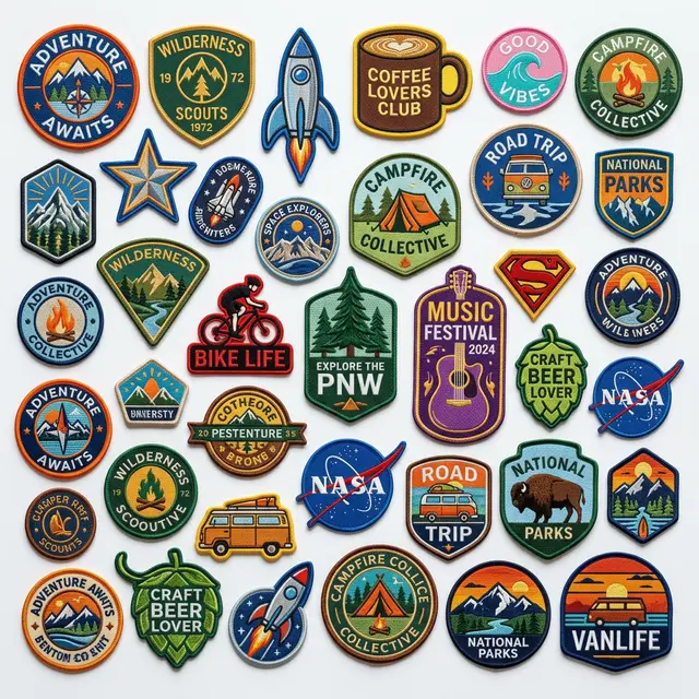 Parches bordados personalizados y bordado de logotipos profesional